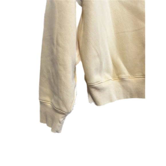 Wild Fable Yellow Striped V Neck Sweatshirt Women's Size Large - Picture 2 of 6